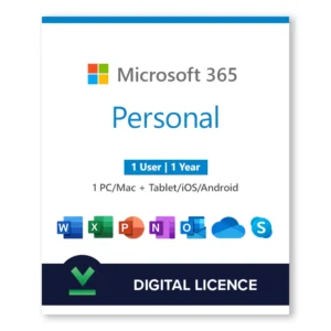 Microsoft 365 Personal (PC/Mac/Tablet) 1 Year